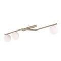 Emibig NATON 3 MOKKA OPAL - Moderne plafondlamp voor sfeervolle verlichting