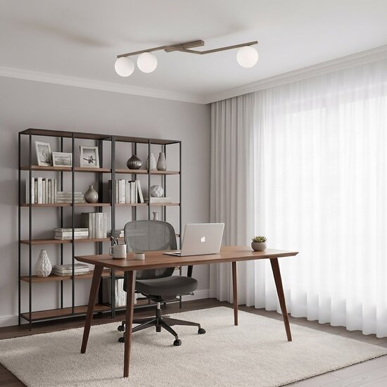 Emibig NATON 3 MOKKA OPAL - Modern ceiling lamp for stylish lighting