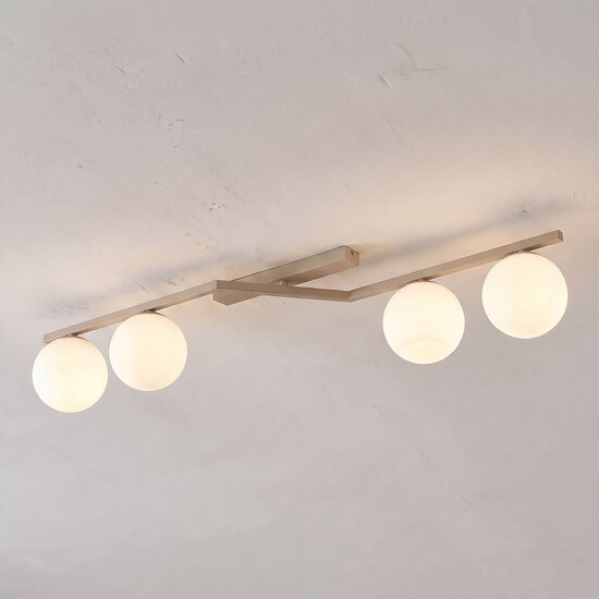 Emibig Emibig NATON 4 MOKKA OPAL - Moderne Deckenlampe für stilvolle Beleuchtung