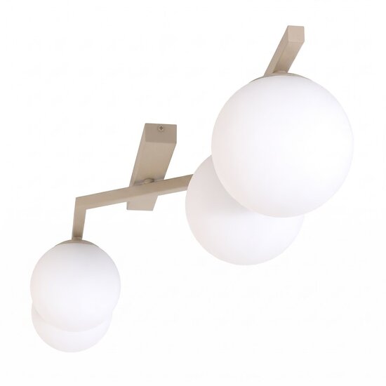 Emibig Emibig NATON 4 MOKKA OPAL - Moderne Deckenlampe für stilvolle Beleuchtung