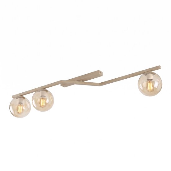 Emibig NATON 3 MOKKA AMBER - Modern ceiling lamp for stylish lighting