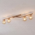Emibig Emibig NATON 4 MOKKA AMBER - Moderne plafondlamp voor sfeervolle verlichting