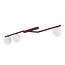 Emibig NATON 3 BURGUNDY OPAL - Moderne plafondlamp voor sfeervolle verlichting