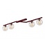 Emibig NATON 4 BURGUNDY TRANSPARENT - Lámpara de techo moderna para una iluminación elegante