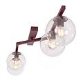 Emibig NATON 4 BURGUNDY TRANSPARENT - Modern ceiling lamp for stylish lighting