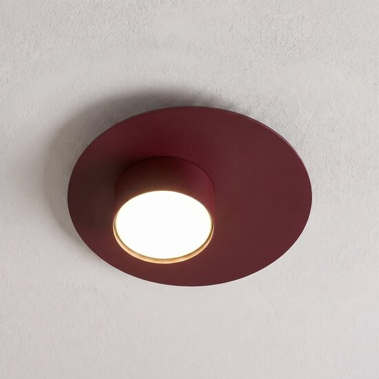 Emibig BOLX 1 BURGUNDY - Moderne plafondlamp voor een stijlvolle uitstraling
