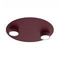 Emibig BOLX 2 BURGUNDY - Lámpara de techo moderna para una atmósfera elegante