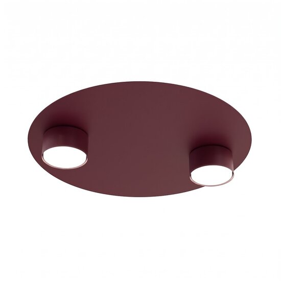 Emibig BOLX 2 BURGUNDY - Moderne plafondlamp voor een stijlvolle sfeer