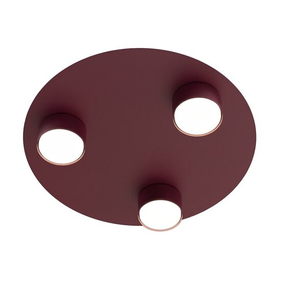 Emibig BOLX 3 BURGUNDY - Lampe de plafond moderne pour un éclairage élégant