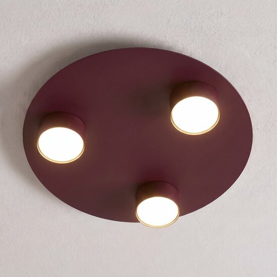 Emibig BOLX 3 BURGUNDY - Moderne Deckenlampe für stilvolle Beleuchtung