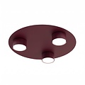 Emibig BOLX 3 BURGUNDY - Moderne plafondlamp voor sfeervolle verlichting