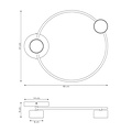Emibig LUCIO 2 MOKKA - Minimalistische plafondlamp voor een stijlvolle sfeer