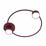 Emibig LUCIO 2 BURGUNDY - Lampe de plafond minimaliste pour tous les espaces