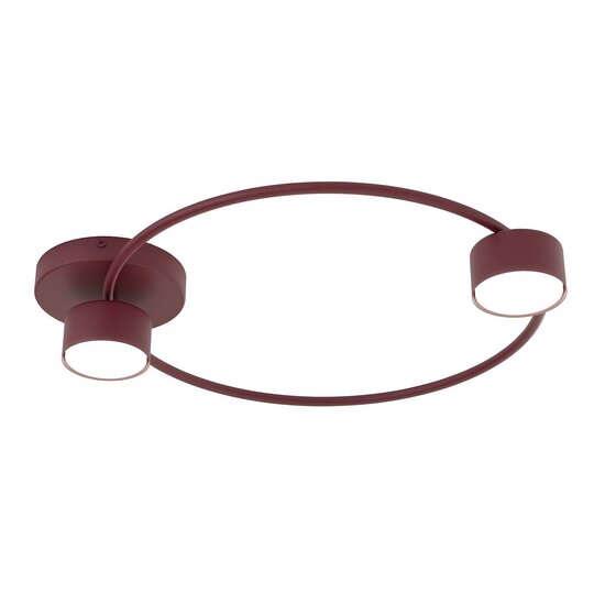 Emibig LUCIO 2 BURGUNDY - Lámpara de techo minimalista para cualquier espacio