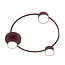 Emibig LUCIO 3 BURGUNDY - Lámpara de techo minimalista para cualquier espacio