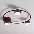 Emibig LUCIO 3 BURGUNDY - Lámpara de techo minimalista para cualquier espacio