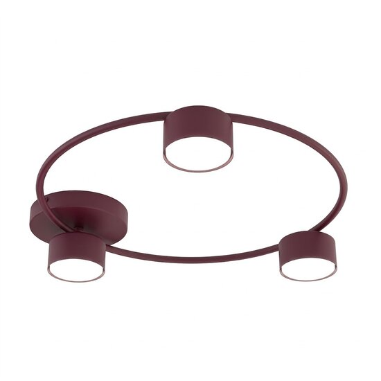 Emibig LUCIO 3 BURGUNDY - Lampe de plafond minimaliste pour tous les espaces