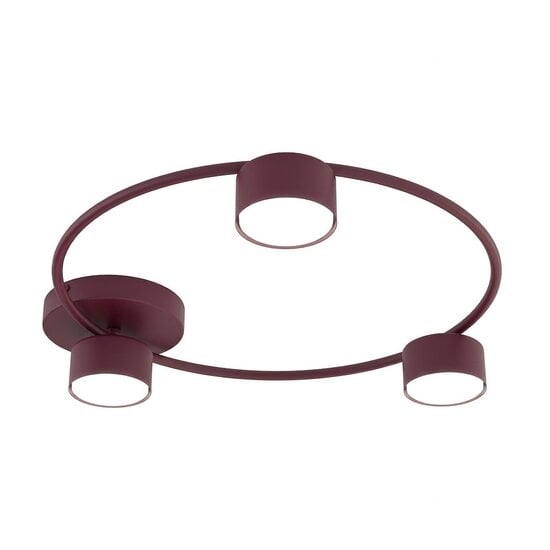 Emibig LUCIO 3 BURGUNDY - Minimalistische Deckenlampe für jeden Raum