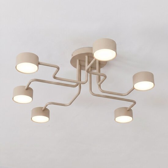 Emibig KURAGE 6 MOKKA - Moderne Deckenlampe für stilvolle Beleuchtung