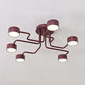Emibig KURAGE 6 BURGUNDY - Lámpara de techo moderna para una iluminación elegante