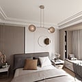 Emibig Emibig MOTIF 2 MOKKA NATURAL - Moderne Pendelleuchte für gemütliches Licht
