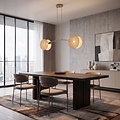 Emibig Emibig MOTIF 2 MOKKA NATURAL - Modern pendant lamp for cozy lighting