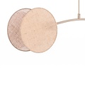 Emibig Emibig MOTIF 2 MOKKA NATURAL - Modern pendant lamp for cozy lighting