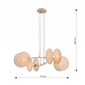 Emibig Emibig MOTIF 4 MOKKA NATURAL - Moderne Pendelleuchte für stilvolle Beleuchtung