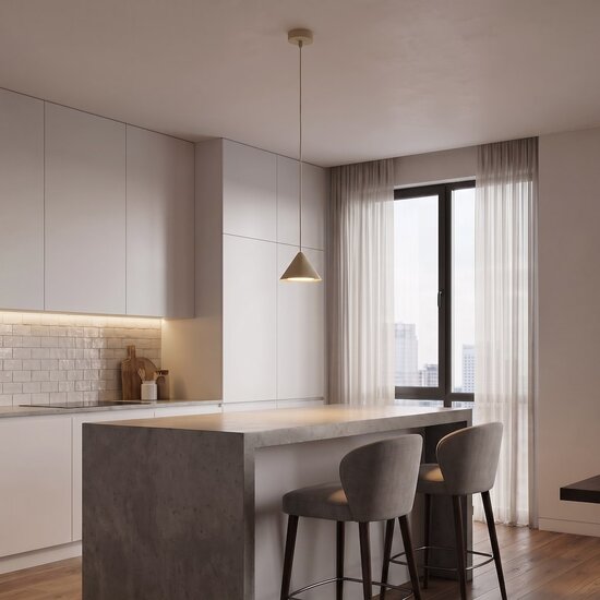 Emibig Emibig ELIT 1 MOKKA - Lámpara colgante minimalista para cualquier espacio