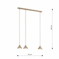 Emibig Emibig ELIT 3 MOKKA - Lampe suspendue minimaliste pour tous les espaces