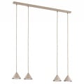 Emibig Emibig ELIT 4 MOKKA - Lámpara colgante minimalista para un aspecto elegante