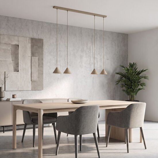 Emibig Emibig ELIT 4 MOKKA - Lámpara colgante minimalista para un aspecto elegante