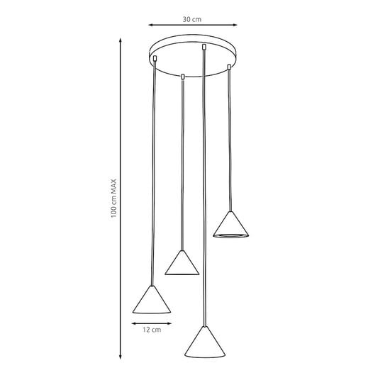 Emibig Emibig ELIT 4 PREMIUM MOKKA - Minimalistische hanglamp voor elke ruimte