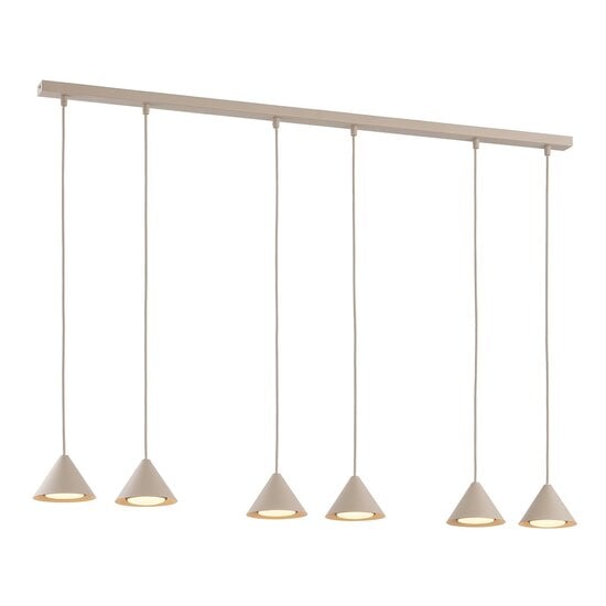 Emibig Emibig ELIT 6 MOKKA - Minimalistische hanglamp voor elke ruimte