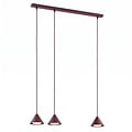 Emibig Emibig ELIT 3 BURGUNDY - Lampe suspendue minimaliste pour tous les espaces