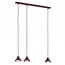 Emibig Emibig ELIT 3 BURGUNDY - Lámpara colgante minimalista para cualquier espacio