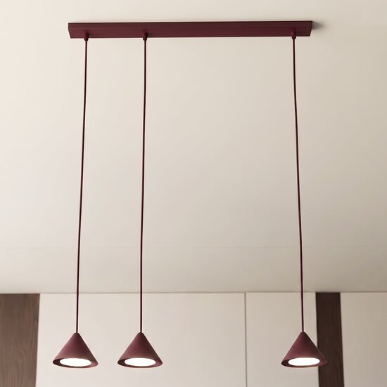 Emibig Emibig ELIT 3 BURGUNDY - Minimalist pendant lamp for any space