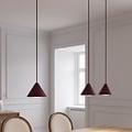 Emibig Emibig ELIT 3 BURGUNDY - Minimalistische Pendelleuchte für jeden Raum