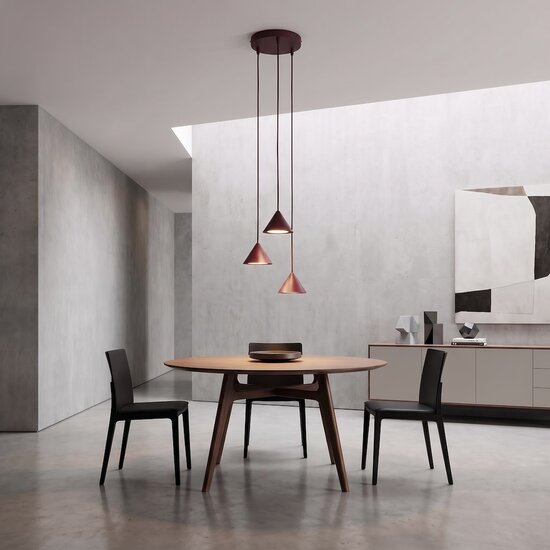 Emibig Emibig ELIT 3 PREMIUM BURGUNDY - Minimalistische Pendelleuchte für jeden Raum