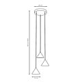 Emibig Emibig ELIT 3 PREMIUM BURGUNDY - Lampe suspendue minimaliste pour tous les espaces