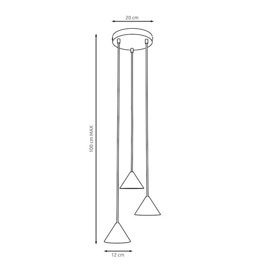 Emibig Emibig ELIT 3 PREMIUM BURGUNDY - Minimalistische Pendelleuchte für jeden Raum