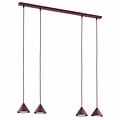 Emibig Emibig ELIT 4 BURGUNDY - Minimalistische hanglamp voor elke ruimte