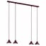 Emibig Emibig ELIT 4 BURGUNDY - Minimalistische hanglamp voor elke ruimte