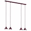 Emibig Emibig ELIT 4 BURGUNDY - Minimalistische Pendelleuchte für jeden Raum