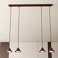 Emibig Emibig ELIT 4 BURGUNDY - Minimalistische Pendelleuchte für jeden Raum