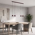 Emibig Emibig ELIT 4 BURGUNDY - Minimalistische hanglamp voor elke ruimte
