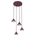 Emibig Emibig ELIT 4 PREMIUM BURGUNDY - Lampe suspendue minimaliste pour tous les espaces