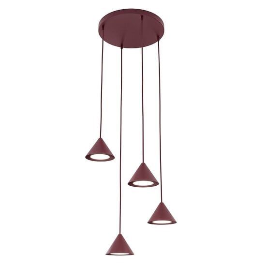 Emibig Emibig ELIT 4 PREMIUM BURGUNDY - Minimalist pendant lamp for any space