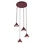 Emibig Emibig ELIT 4 PREMIUM BURGUNDY - Lámpara colgante minimalista para cualquier espacio