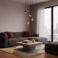 Emibig Emibig ELIT 4 PREMIUM BURGUNDY - Lámpara colgante minimalista para cualquier espacio